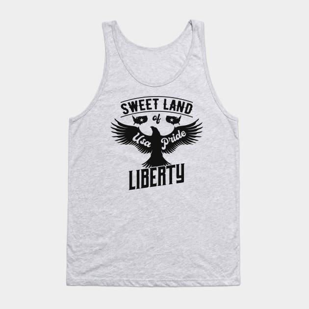 Whiskey, Guns and Freedom - in patriotic red white and blue ! Tank Top by UmagineArts